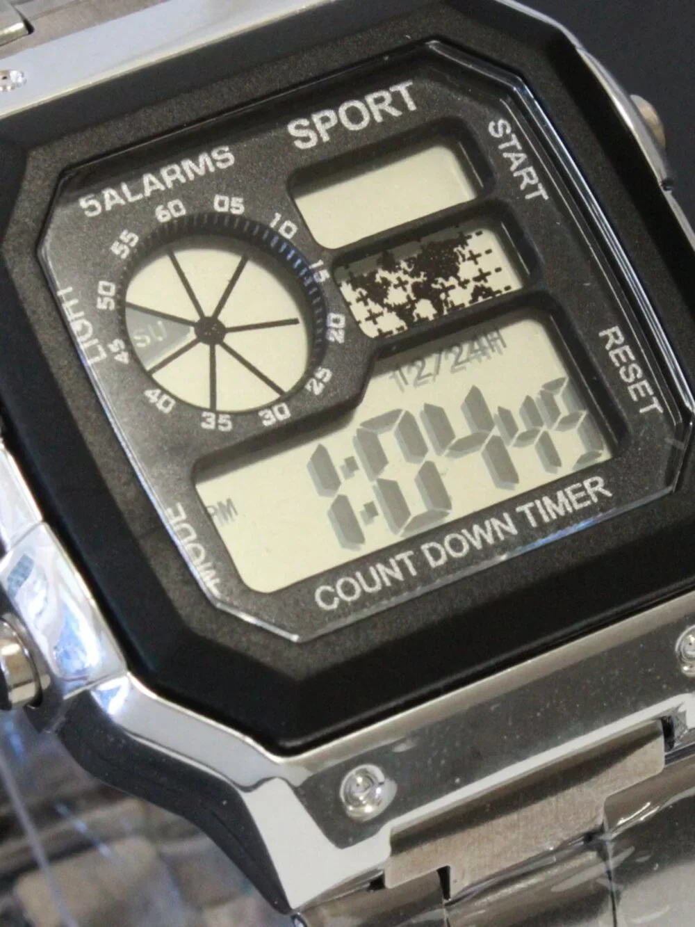 Royal Style Dual Time Alarm Stop Watch Count Down Timer